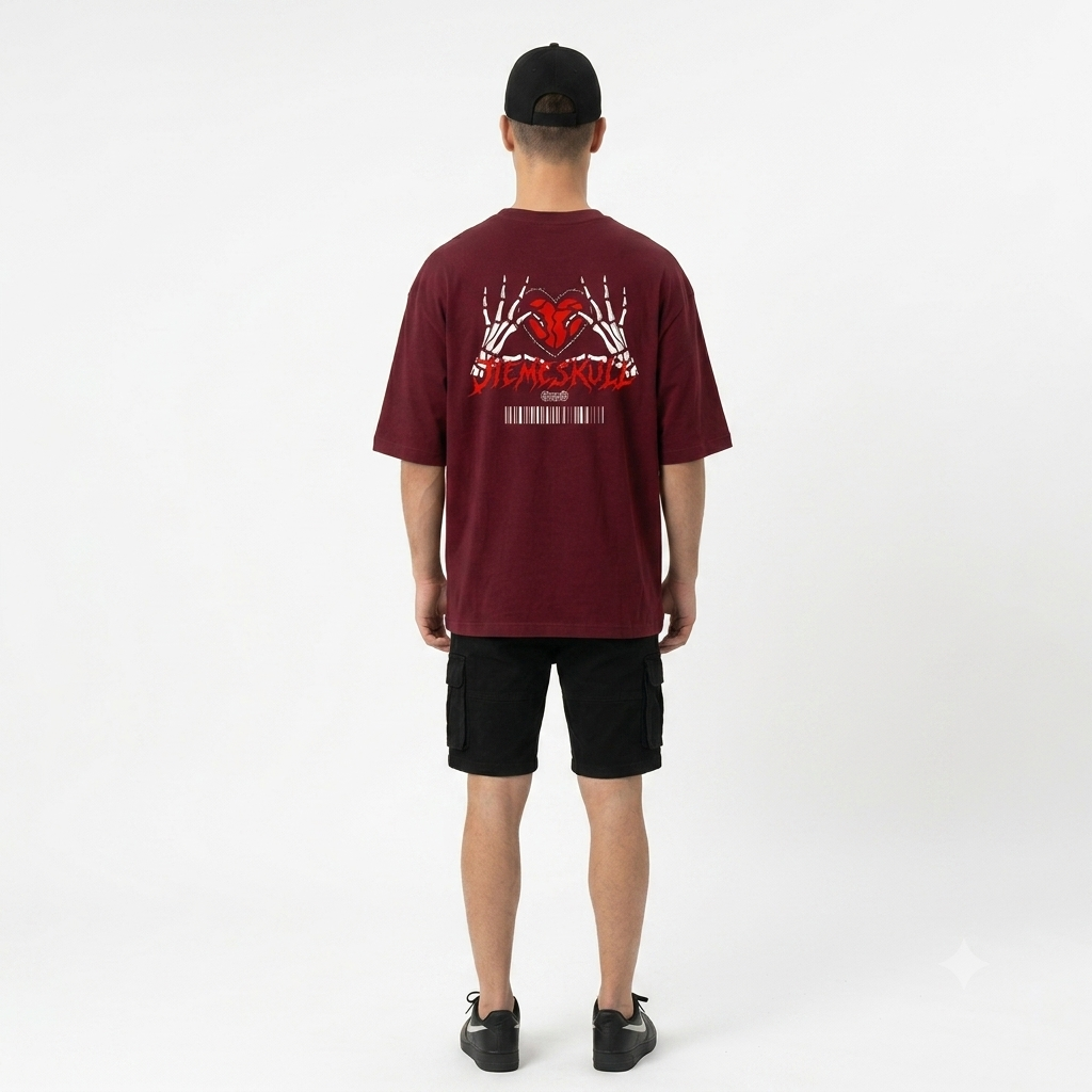 Oversized Premium  JIEMESKULL HEART